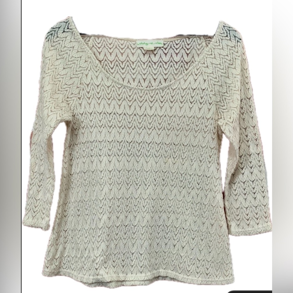 Staring at Stars Cream Scoop Neck Sweater